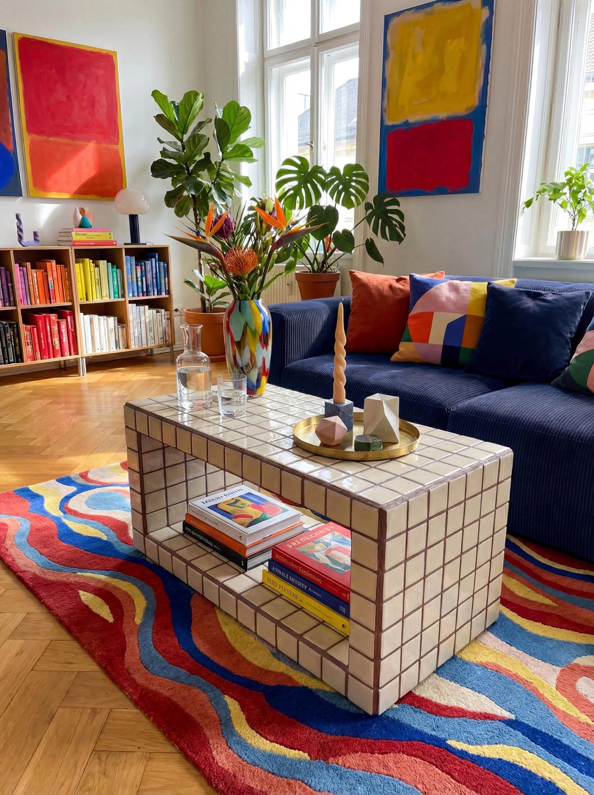Tiled Coffee Table/Shoe Rack, Shoey M