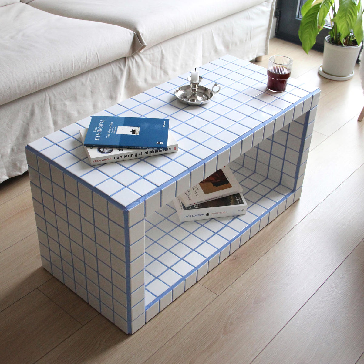 Tiled Coffee Table/Shoe Rack, Shoey M