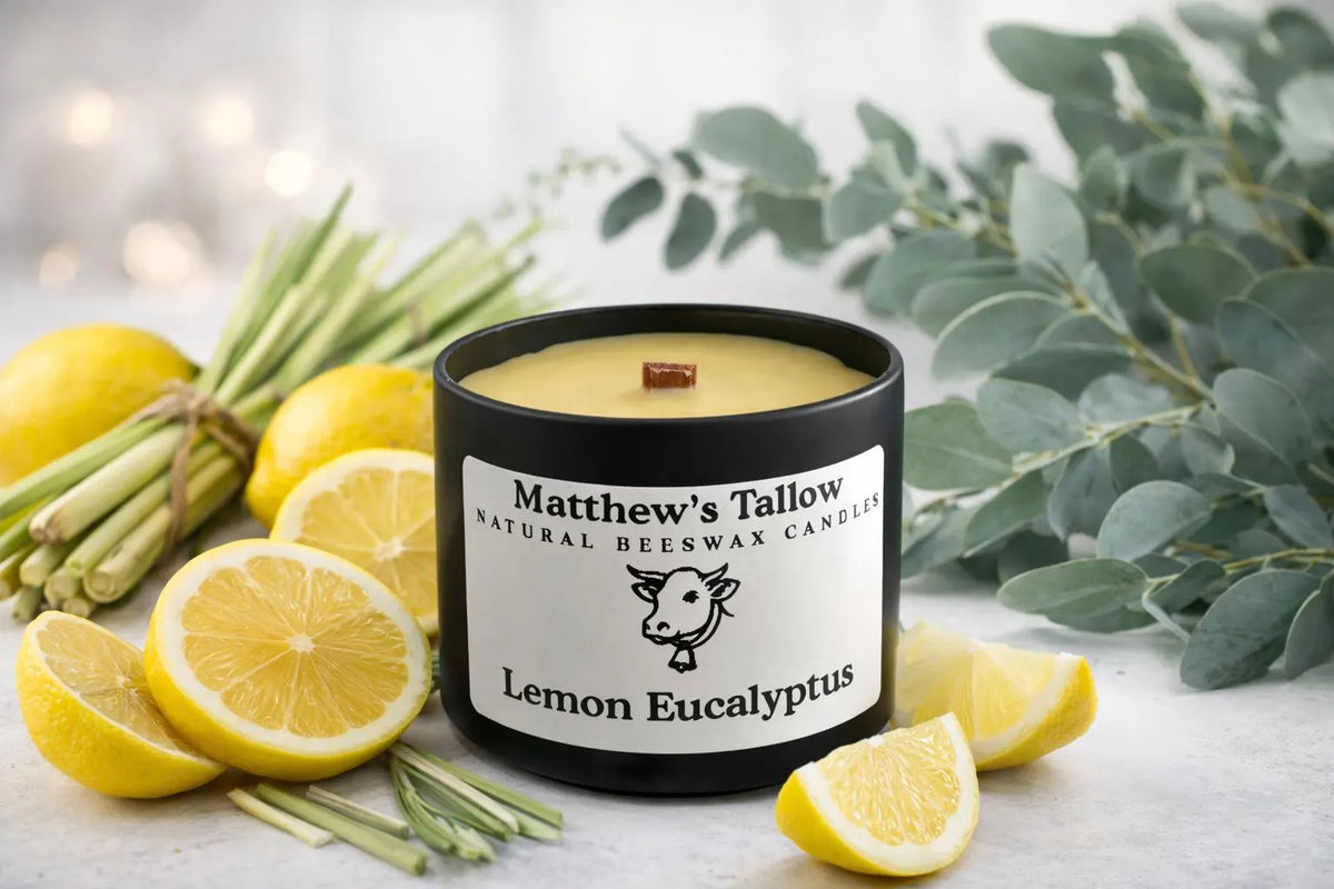 Natural Beeswax Candles: Handmade with Essential Oils