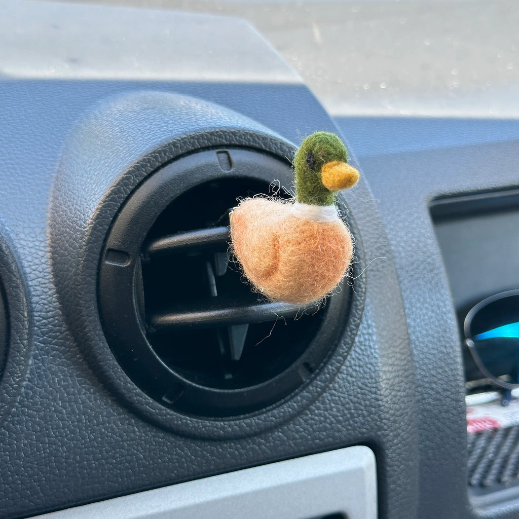 Mallard duck air vent clip Handmade wild bird car freshies Car accessories for women Duck lover gift