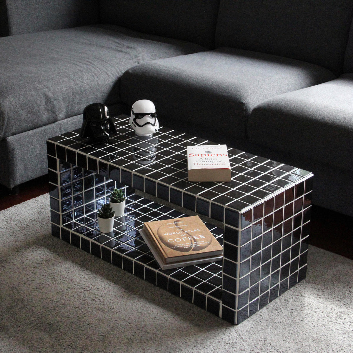 Tiled Coffee Table/Shoe Rack, Shoey M