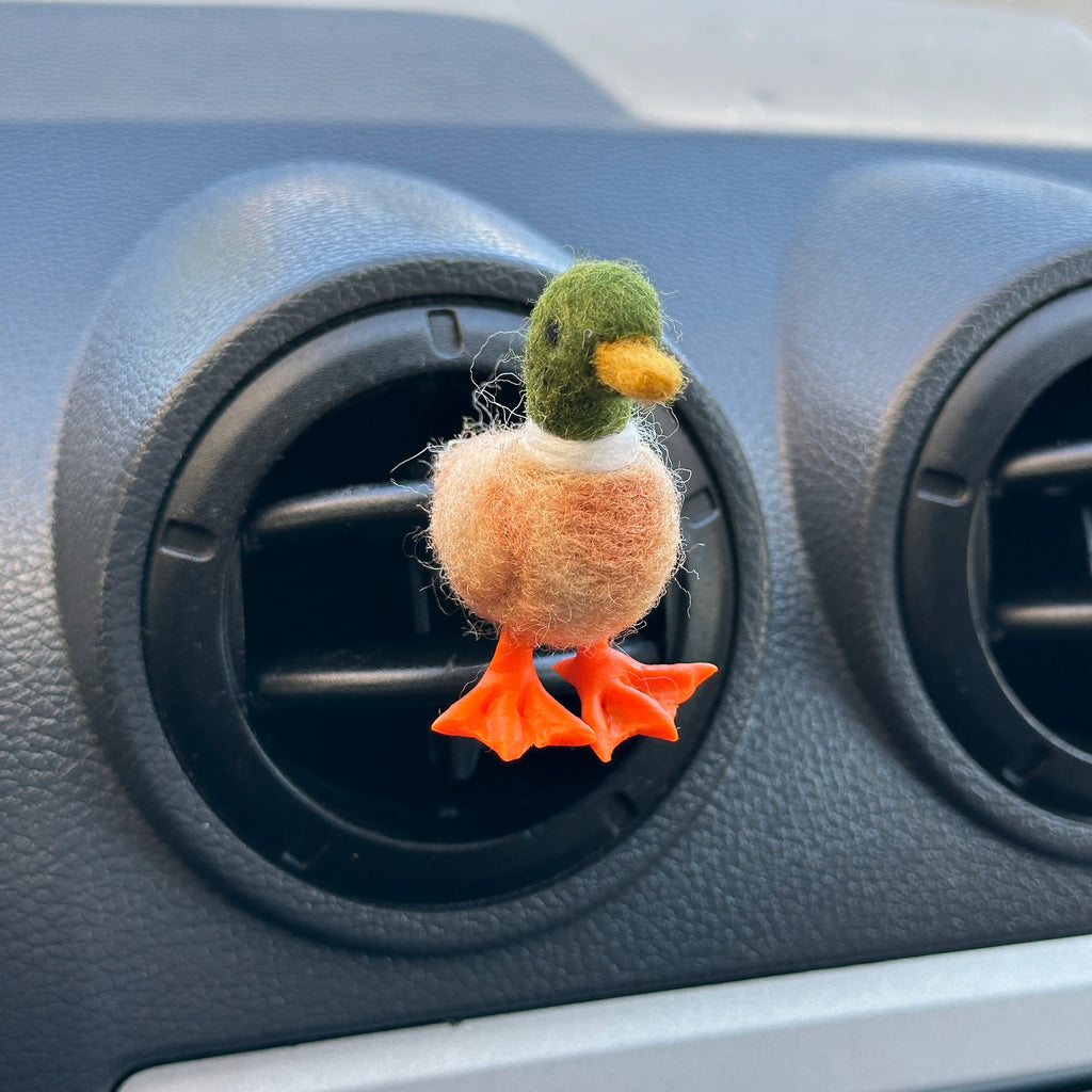 Mallard duck air vent clip Handmade wild bird car freshies Car accessories for women Duck lover gift