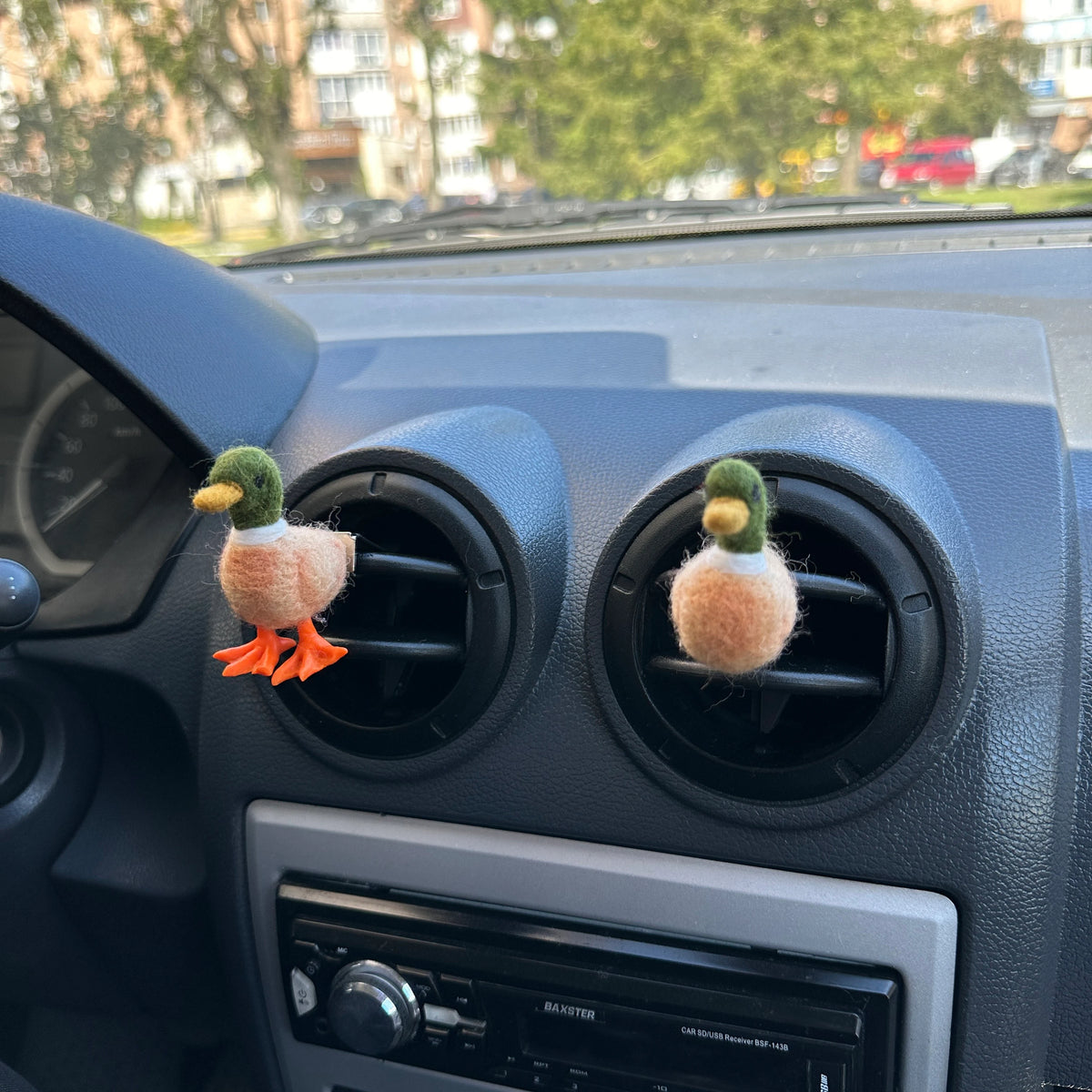 Mallard duck air vent clip Handmade wild bird car freshies Car accessories for women Duck lover gift
