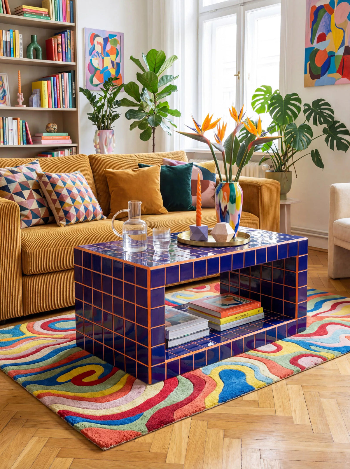 Tiled Coffee Table/Shoe Rack, Shoey M