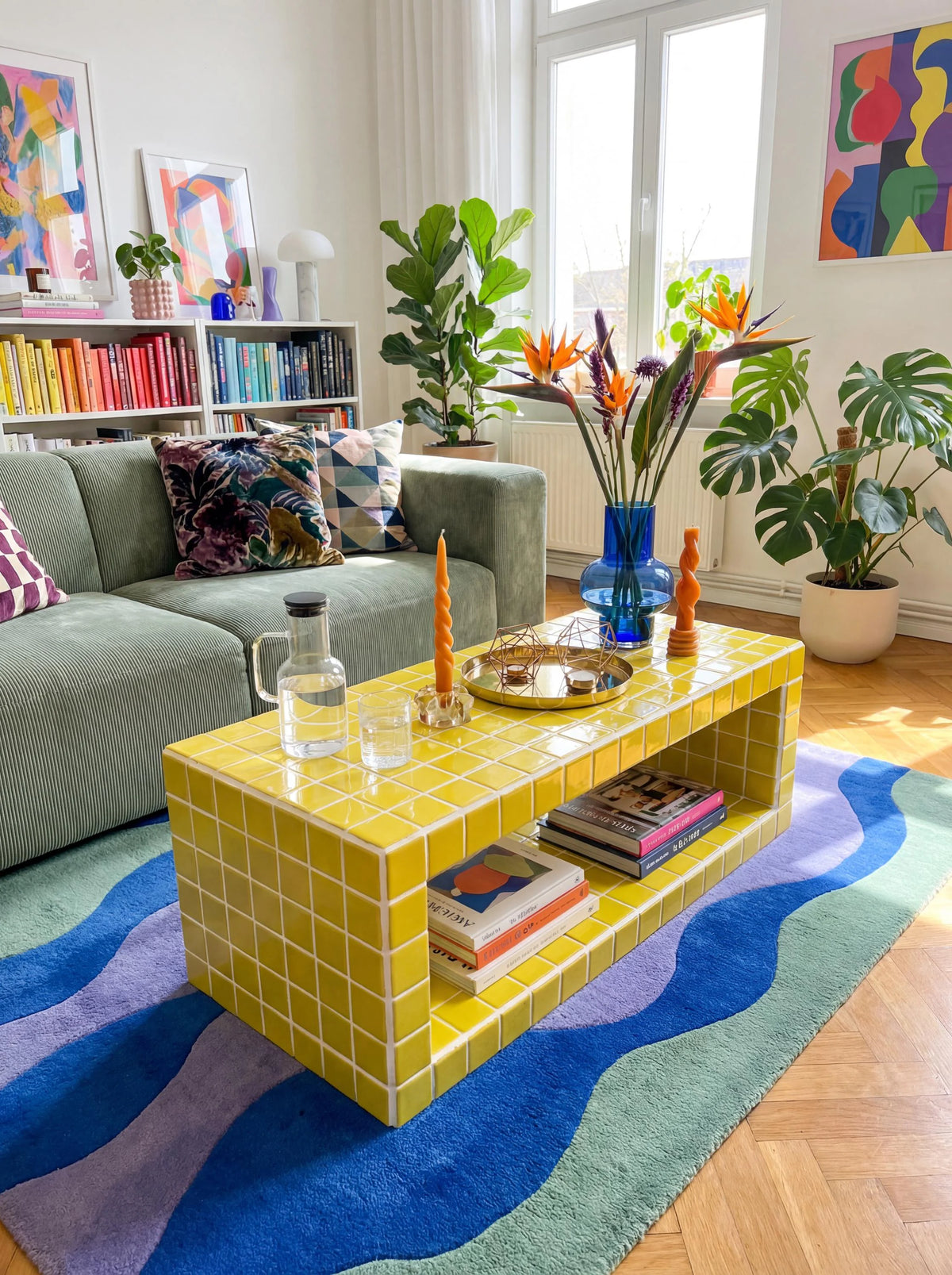 Tiled Coffee Table/Shoe Rack, Shoey M