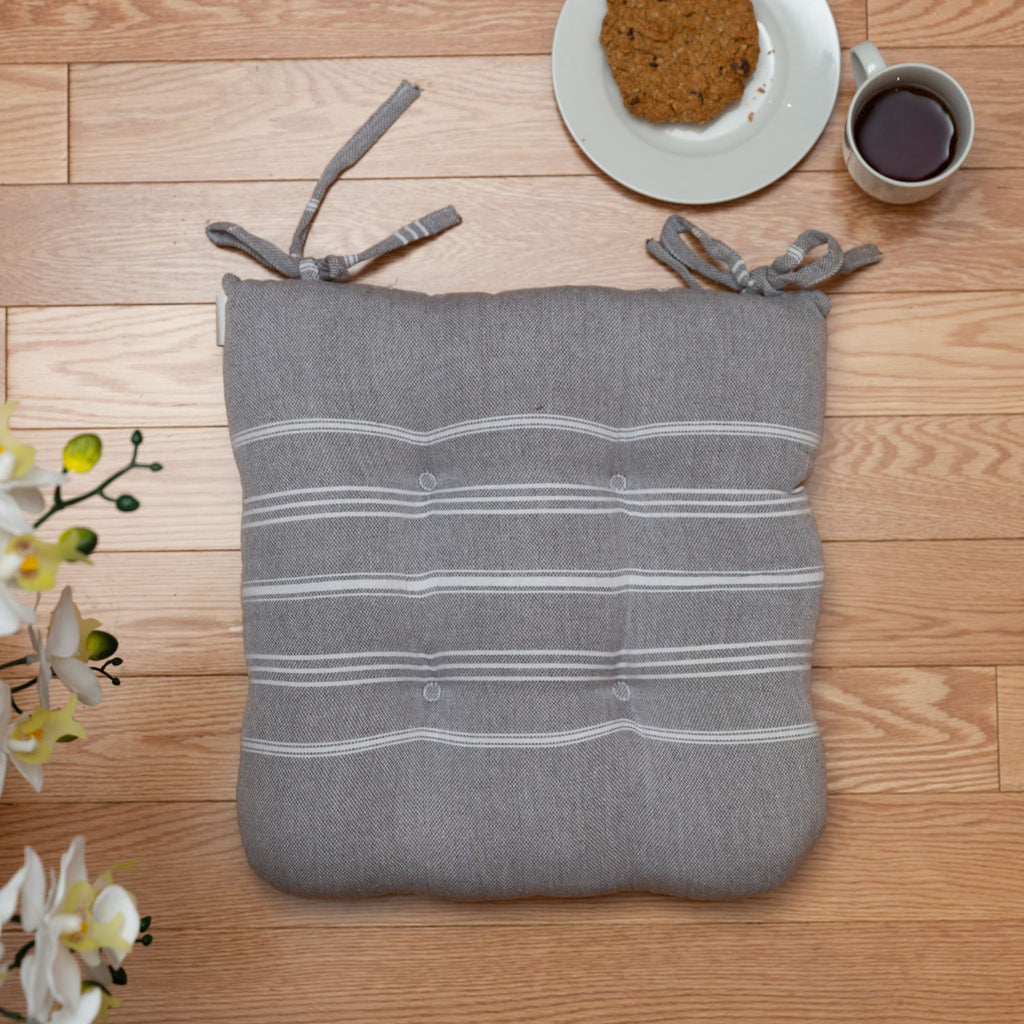 Cotton Chair Cushion Pads: Thick Dining Seat Cushions with Ties