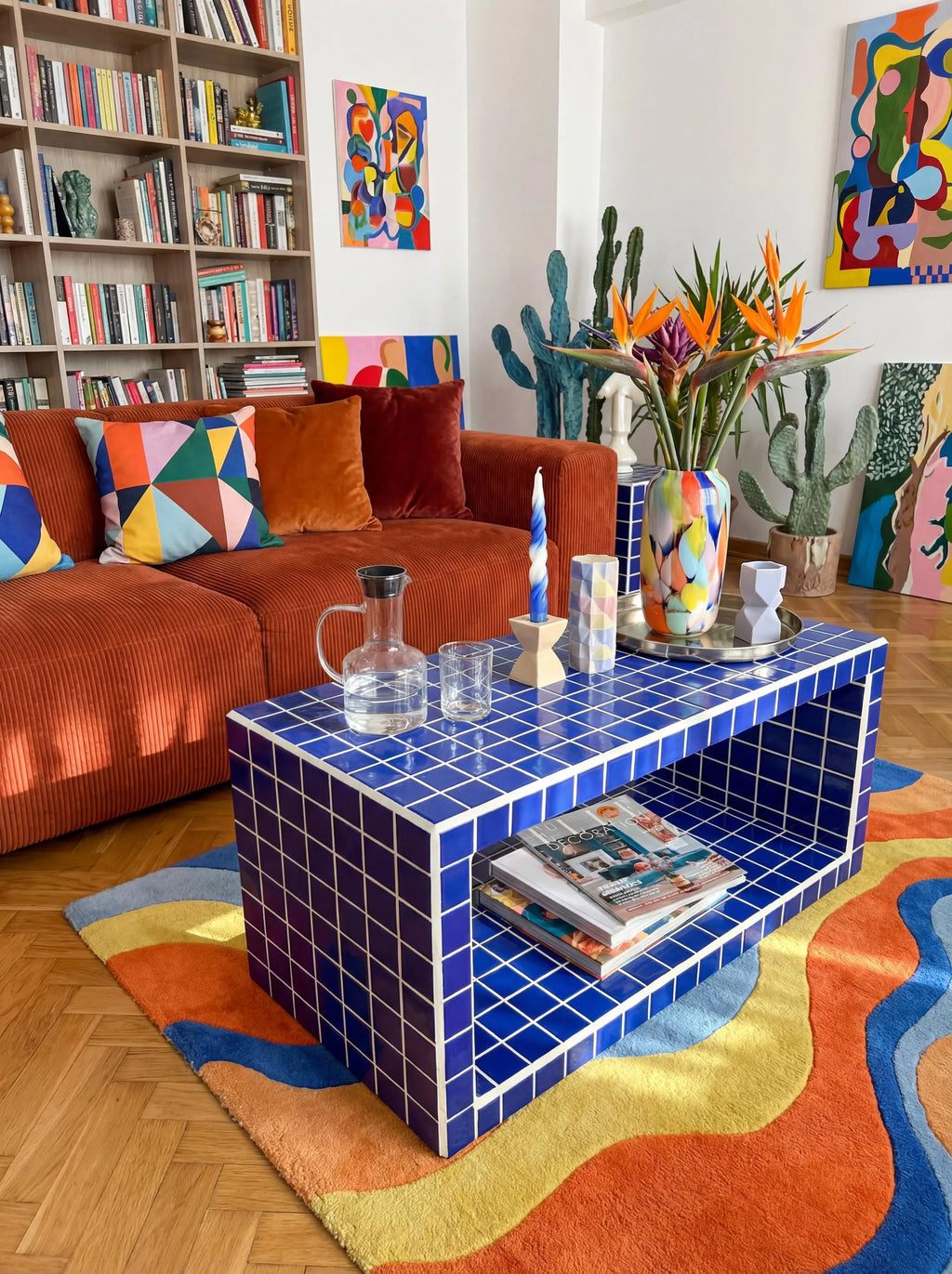 Tiled Coffee Table/Shoe Rack, Shoey M