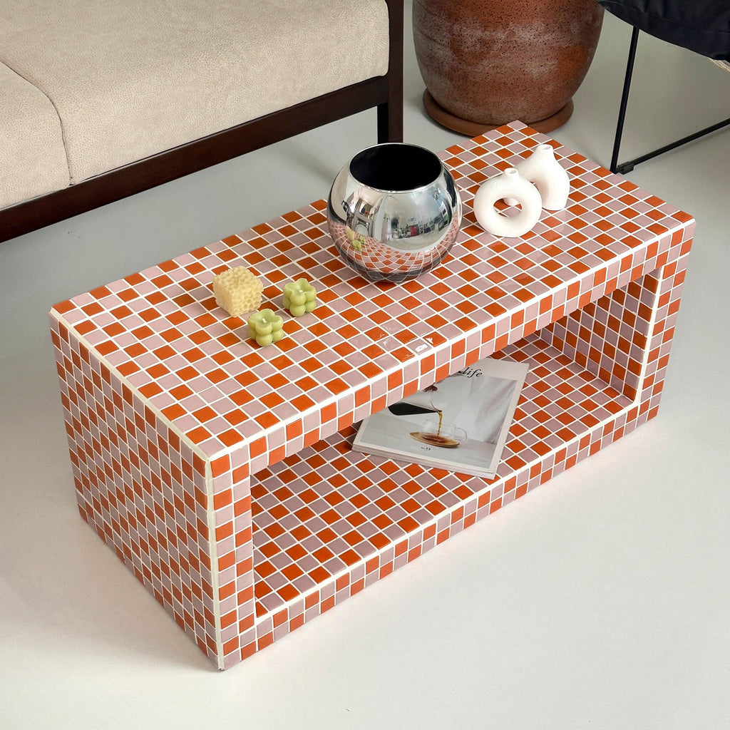 Tiled Coffee Table/Shoe Rack, Shoey M