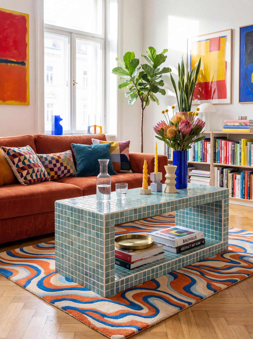 Tiled Coffee Table/Shoe Rack, Shoey M