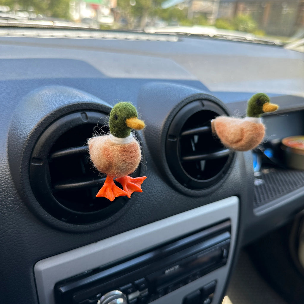 Mallard duck air vent clip Handmade wild bird car freshies Car accessories for women Duck lover gift